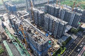 A Commercial Housing Construction Site in Nanjing