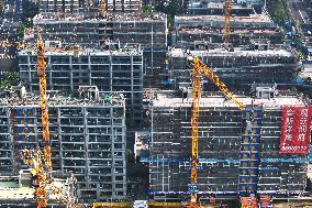 A Commercial Housing Construction Site in Nanjing