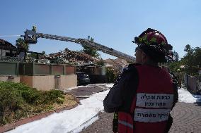 Hezbollah Targets Katzrin - Golan Heights