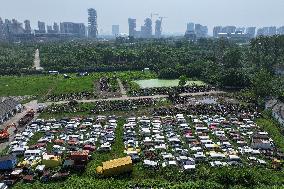 A Scrap Point For Discarded Motor Vehicles in Nanjing