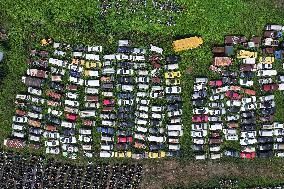 A Scrap Point For Discarded Motor Vehicles in Nanjing