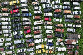 A Scrap Point For Discarded Motor Vehicles in Nanjing