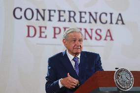 Mexico’s President Andres Manuel Lopez Obrador Briefing