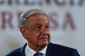 Mexico’s President Andres Manuel Lopez Obrador Briefing