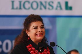 Clara Brugada Elected Mexico City Head Of Government  Inaugurated The Liconsa Milk Store