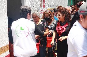 Clara Brugada Elected Mexico City Head Of Government  Inaugurated The Liconsa Milk Store