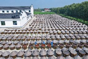 An Old Soysauce Natural Drying Sauce Shop in Rugao