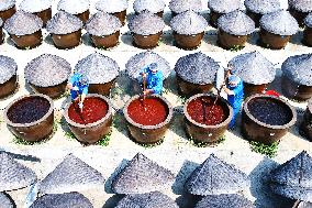 An Old Soysauce Natural Drying Sauce Shop in Rugao