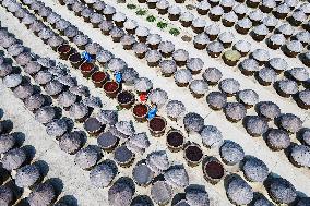 An Old Soysauce Natural Drying Sauce Shop in Rugao