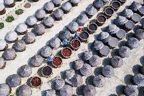 An Old Soysauce Natural Drying Sauce Shop in Rugao