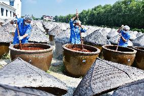 An Old Soysauce Natural Drying Sauce Shop in Rugao