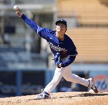 Baseball: Los Angeles Dodgers pitcher Yamamoto