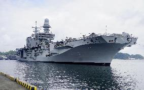 Italian Navy aircraft carrier visits Yokosuka