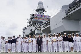 Italian Navy aircraft carrier visits Yokosuka