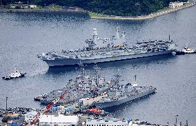 Italian Navy aircraft carrier visits Yokosuka