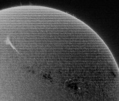 Solar Activity Captured in H-Alpha Filter