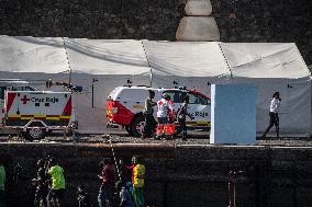 Two New Cayucos Arrive At The Port Of La Restinga - Spain