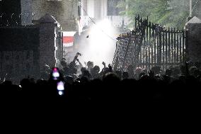 Protest Against Revision Of Regional Election Bill In Bandung, Indonesia