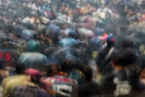 Protest Against Revision Of Regional Election Bill In Bandung, Indonesia