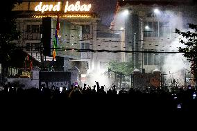 Protest Against Revision Of Regional Election Bill In Bandung, Indonesia