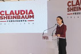 Mexico’s President Elect Claudia Sheinbaum Briefing