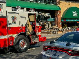 Car Crashes In Washington DC Parking Garage.