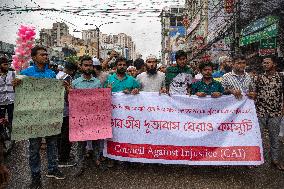 March Towards The High Commission Of India In Bangladesh