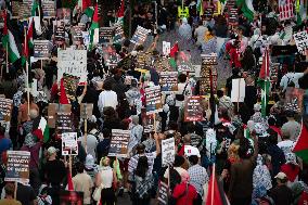 Pro-Palestinian Protesters March In Chicago