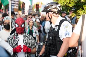 Pro-Palestinian Protesters March In Chicago