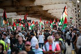 Pro-Palestinian Protesters March In Chicago