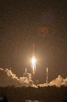 A Long March-7 carrier Rocket Lifts Off The China Sat 4A Satellite in Wenchang