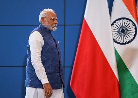 India PM Modi Starts Historic Trip To Poland And Ukraine