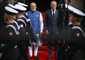 India PM Modi Starts Historic Trip To Poland And Ukraine