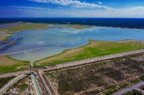 Kuitun Reservoir Scenery in Xinjiang