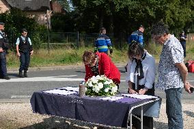 Mourners Bid Adieu To French Film Star Alain Delon - Douchy