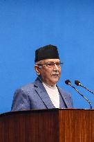 Nepal PM Oli Address The Parliament