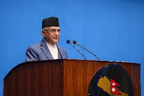 Nepal PM Oli Address The Parliament