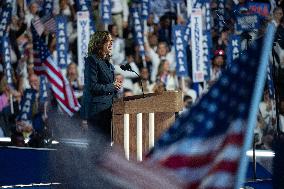 Kamala Harris Accepts Democratic Nomination - Chicago