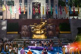 Rockefeller Center Building In New York City