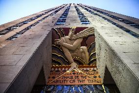 Rockefeller Center Building In New York City