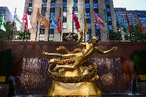 Rockefeller Center Building In New York City