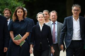 President Macron Meets NFP Party Leaders - Paris