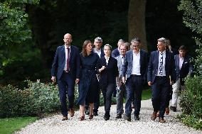 President Macron Meets NFP Party Leaders - Paris