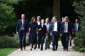 President Macron Meets NFP Party Leaders - Paris