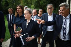 President Macron Meets NFP Party Leaders - Paris