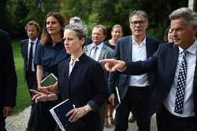 President Macron Meets NFP Party Leaders - Paris