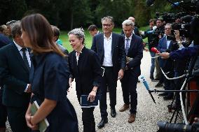 President Macron Meets NFP Party Leaders - Paris