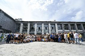 Celebrating Ukrainian athletes Parviz Nasibov and Viktoriia Kesar in Zaporizhzhia