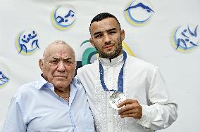 Celebrating Ukrainian athletes Parviz Nasibov and Viktoriia Kesar in Zaporizhzhia