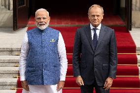 Narendra Modi Visits Warsaw